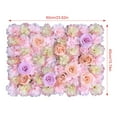 thumbnail image 6 of Artificial Flower Wall Panels, 5-Pack, 60x40cm, Light Pink & Light Yellow, Silk & Plastic, DIY Hollow Grid, Wall Mounted, Ideal for Weddings, Parties, Home, 6 of 12