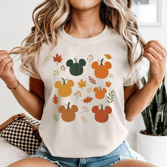 Autumn Mickey Pumpkins, Disney Fall Vibes Shirt, Disney Costume Party Shirt, Disney Spooky Season Tee, Fall Disney Thanksgiving, S-5XL Shirt