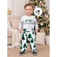 thumbnail image 3 of BemeyourBBs Baby Boy Christmas Outfit Letter Embroidery Rompers and Pants Beanies, 3 of 9