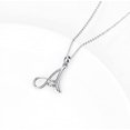 thumbnail image 4 of Collar con inicial de plata de ley con 26 letras del alfabeto y colgante ER, 4 of 5