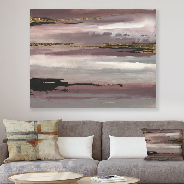 Designart - Violet Glam Storm II - Art sur Toile Glam & Shabby Chic