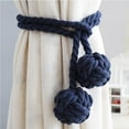 thumbnail image 1 of maskred Natural Cotton Curtain Rope Tiebacks Handmade Decorative Curtain Holdbacks, 1 of 6