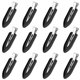 thumbnail image 1 of 12pcs No Bend Hair Clips, Creaseless Hair Clips Curl Pin Flat Barrette Clips Hair Styling Clip for Makeup Hair Styling Face Washing (Black) - PR, 1 of 3