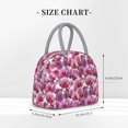 thumbnail image 2 of Balery Orchids Flowers Bolsa de Almuerzo para Mujeres, Caja de Almuerzo, Bolsa de Almuerzo Pequeña Impermeable, Tote de Almuerzo Reutilizable con Gran Capacidad, 2 of 6
