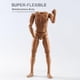 thumbnail image 5 of Figura masculina desnuda articulada a escala 1/6, hombros estrechos y cuello, para niños. naranja, 5 of 9