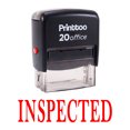 thumbnail image 1 of Printtoo INSPECTED Self Inking Rubber Stamp Office Stationary Stamp-Red, 1 of 1
