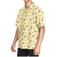 thumbnail image 2 of joogoo Men's Hawaiian Shirt Yellow Pickleball Balls Short Sleeve Casual Button Down Shirts S, 2 of 6
