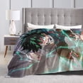 thumbnail image 4 of My Hero Academia Bed Blanket Air Conditioner Quilt Ultra Soft Flannel Blanket All Season Fuzzy Blanket Reversible Fluffy Plush Blanket 80"X60", 4 of 8