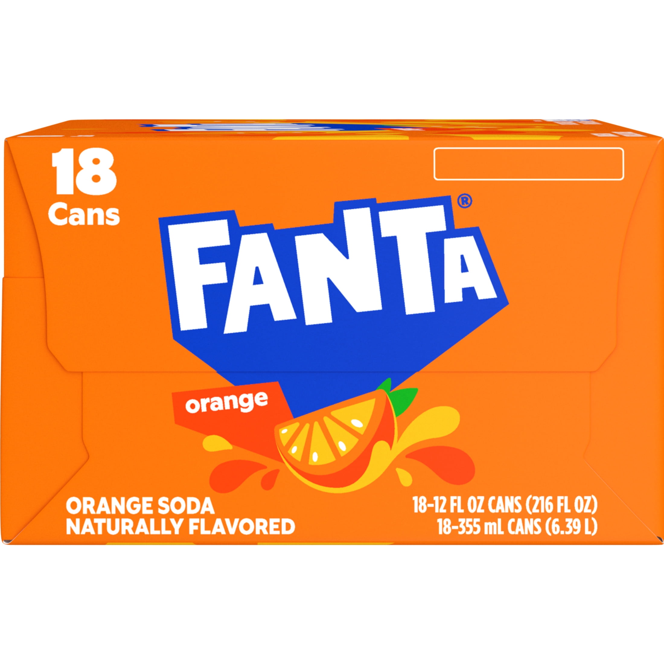 Fanta Orange Soda Pop, 12 fl oz, 18 Pack Cans