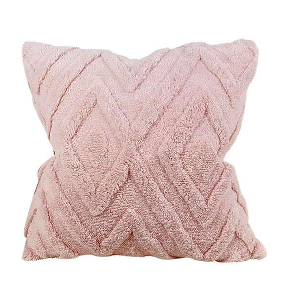 Mecorevxz 17.72 Inches One Sided Pattern Pillow Cover Cushion Cover Sofa Living Room Decorative Pillow Cover Decorations Suitable for Sofa and Bedroom(Pink)