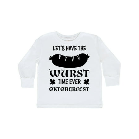 

Inktastic Let s Have the Wurst Time Ever- Oktoberfest Gift Toddler Boy or Toddler Girl Long Sleeve T-Shirt