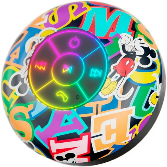 Disney Mickey Mouse and Friends Bluetooth Shower Speaker - Splashproof, Touch Controls, 5HR Playtime