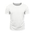 thumbnail image 4 of Men's Big and Tall Crewneck Cotton Linen T-Shirt, Loose Fit Longline Extra Long Beach Tee, Lightweight Breathable Hipster Summer Casual Tops, Sizes S-3XL White, 4 of 8