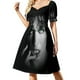 thumbnail image 1 of Vestido de manga corta de la Sra. Jovovich 4. Elegante vestido sensual para mujer., 1 of 7