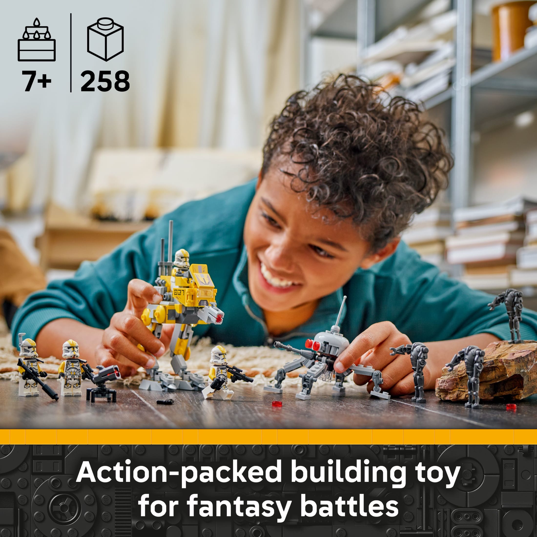 LEGO Star Wars Pack de Batalla de los Soldados Clon del 327º Cuerpo Estelar - Juguete de Construcción para Juego de Imaginación para Niños y Niñas, Mayores de 7 Años - Regalo de Cumpleaños - Kit de Modelo Coleccionable y Decoración de Habitación Infantil - 75431 3