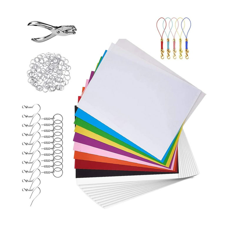 Heat Shrink Sheets DIY Film Sheets Blank Paper Paper Printable Handmade  Creative Adults Shrink Papers for Jewelry Making Translucent 