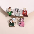 thumbnail image 5 of Juego de 3 a 6 pines esmaltados de películas de anime y televisión, broches de personajes de películas de terror, insignias de solapa, regalo de joyería para fanáticos y amigos, 5 of 5