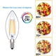 thumbnail image 3 of E14 Dimbar LED Ljuskälla, SES Filament Liten Edison Skruv Lampa, 4W 40W Ekvivalent, Varmvit 2700K, 400lm, 6-pack, 3 of 5