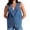 Blue, variant on Denim Vest for Women Casual V Neck Button Down Sleeveless Jean Jacket