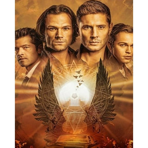Paint by Numbers for Adults -Supernatural (37) - Drawing Paintwork DIY Paint by Number Kits Art Crafts for Home Wall Decor 16"x20"