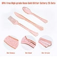 thumbnail image 5 of 170pcs Pink Rose Gold Plates Napkins Party Supplies, Severs 40 Disposable Party Plates, Plastic Forks Knives Spoons, Golden Dot Paper Plates, Napkins Cups for Baby Shower Decorations Birthday Wedding, 5 of 6