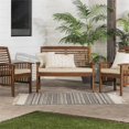 thumbnail image 3 of Ensemble de Conversation Extérieur en Bois d'Acacia Massif 3 Pcs Brun Foncé, 3 of 8