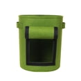 thumbnail image 1 of ruzhgo Felt Potato Grow Bucket Vertical Planting Bags With Windows Onion Carrot Moisturizing Vegetable Tools Container Black Light Green, 1 of 1