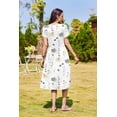 thumbnail image 5 of Zeagoo Floral Casual Dresses Modest Tshirt Dress Aline Midi Dress Floral Boho Sundress with Pockets Cotton Ladies Summer Dress Travel Dress Holiday Dresses, 5 of 9