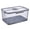 Gray, variant on Airtight Bread Box for Kitchen Counter, Storage Container with Time Dial and Lid, BPA-Free Loaf Keeper