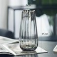 thumbnail image 1 of Jarrón de cristal de estilo nórdico con flores hidropónicas doradas transparentes, adornos florales para mesa de lirios, 1 of 5