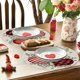 thumbnail image 5 of Heart-shaped Round Valentines's Day Placemat Set 14 In Anniversary Wedding Round Placemats Suitable For Restaurant Decoration., 5 of 6