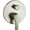 Brushed Nickel, variant on Shower Valve Handle Bathroom Shower Mixer Valve Kit, Wall Mount Rough-in Tub Shower Control Valves Round 1 Way Single Function, Female Thread, Polished Chrome