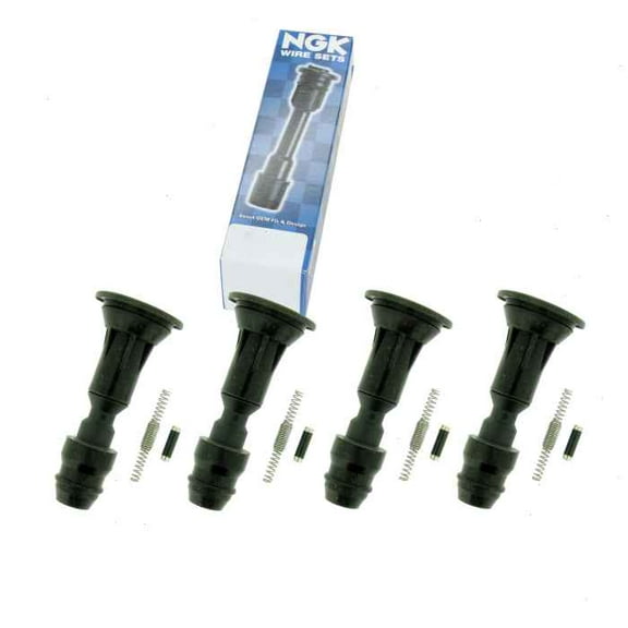 4 pc NGK Ignition Coil Boots compatible with Buick Verano 2.0L 2.4L L4 2012-2017
