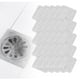thumbnail image 1 of Pegatinas desechables para el cabello, 100 unidades, para cubrir la ducha, atrapapelos, protector de ducha para baño, pegatinas de malla para el suelo., 1 of 2