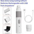 thumbnail image 4 of EL MEJOR cortaúñas inalámbrico recargable para perros y gatos - Fácil y cómodo de usar - Motor silencioso, dos opciones de velocidad con indicador luminoso, 4 of 5