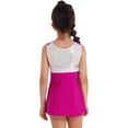 thumbnail image 2 of Manyakai Kids Girls Cheerleading Outfits with Shorts Sleeveless Sequins Sports Tennis Golf Dress Rose 3T, 2 of 5