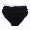 thumbnail image 5 of HCNTES Womens High Waisted Swim Bottom Retro Triangle Bikini Bottoms Tummy Control Scrunch Swimwear Black,5XL, 5 of 9