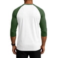 thumbnail image 4 of LNZGNM 3 Pack Men's 3/4 Sleeve Shirts Crew Neck Baseball T Shirts Moisture Wicking Athletic Tops,Light Gray(XXL), 4 of 9