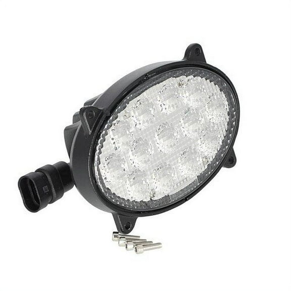Red Rooster® LED Headlight – Oval Flood Beam fits John Deere 8120 8220 8245R 8270R 8295R 8320 8320R 8345R 8420 8520 RE271574 fits Versatile 86038024