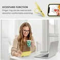 thumbnail image 4 of LAICAIW iPhone 11 Case, Phone Case iPhone 11, Slim Silicone Protective Kickstand Ring Holder Soft Bumper Girls Women iPhone 11 6.1" 2019 Cover,Yellow, 4 of 7
