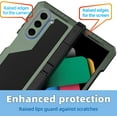 thumbnail image 3 of Metal Case for Samsung Z Fold 6 Military Grade Armor Rugged Case with S Pen Holder Metal Stand Hinge Protection Screen Protector Drop Tested Shockproof Full Cover case for Z Fold 6 (Black), 3 of 9