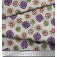 thumbnail image 3 of Soimoi Modal Tissu Satin Mandala Kaleidoscope Tissu Imprime par Yard 42 Pouces de Large, 3 of 3