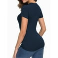 thumbnail image 6 of Fashion Casual Women's Crew neck Short Sleeve T-Shirt Basic Tee Tops, 6 of 6