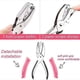 thumbnail image 4 of 3-PACK Handheld Hole Punch, Metal Single Hole Punch with Soft Grip, Circle Star Heart Shaped Hole Punch, 4 of 4