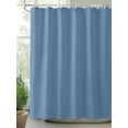 thumbnail image 2 of Pure Royalblue Extra Long Shower Curtain Set, Waterproof Shower Curtains for Bathroom, Simple Solid Color Washable Fabric Cloth Bath Curtain for Bathtub Decoration with Hooks 72x96 Inches, 2 of 6