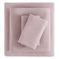thumbnail image 7 of softan Flannel Sheets Queen 4-Piece Plush Fleece Sheet Bed Sets with 15" Deep Pocket Fitted Sheet, Flat Sheet and Pillowcase, Pink, 7 of 7