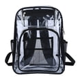 thumbnail image 4 of UJNDER Lightweight Transparent Kids Backpack with Clear Design Easy Item Visibility Daypack for School and Daily Use Kids School Backpack,01_Black,Mid, 4 of 6