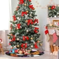 thumbnail image 4 of FMSHPON HalloweenSkull Xmas Christmas Tree Skirt Stand Mat for Holiday Party Decoration Indoor Outdoor 36 inches, 4 of 6