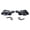 Black, variant on Motorcycle Riding Hand Protectors Windproof Guard Systems Universally Application Plastic Metal Frame Quick Installation