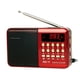 thumbnail image 3 of Portátil K11 Mini Radio Portátil Digital FM Reproductor De MP3 Dispositivos De Altavoz Rojo, 3 of 7